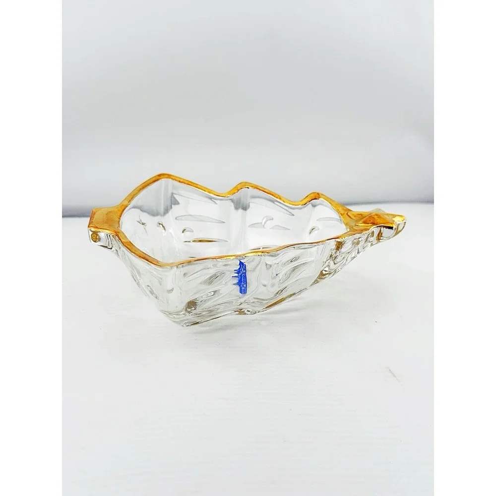Vintage Studio Nova Yuletide Spirit Gold Sweet Candy Dish Made In Japan